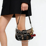 Y2K Rivet Chain Shoulder Bag — view 6