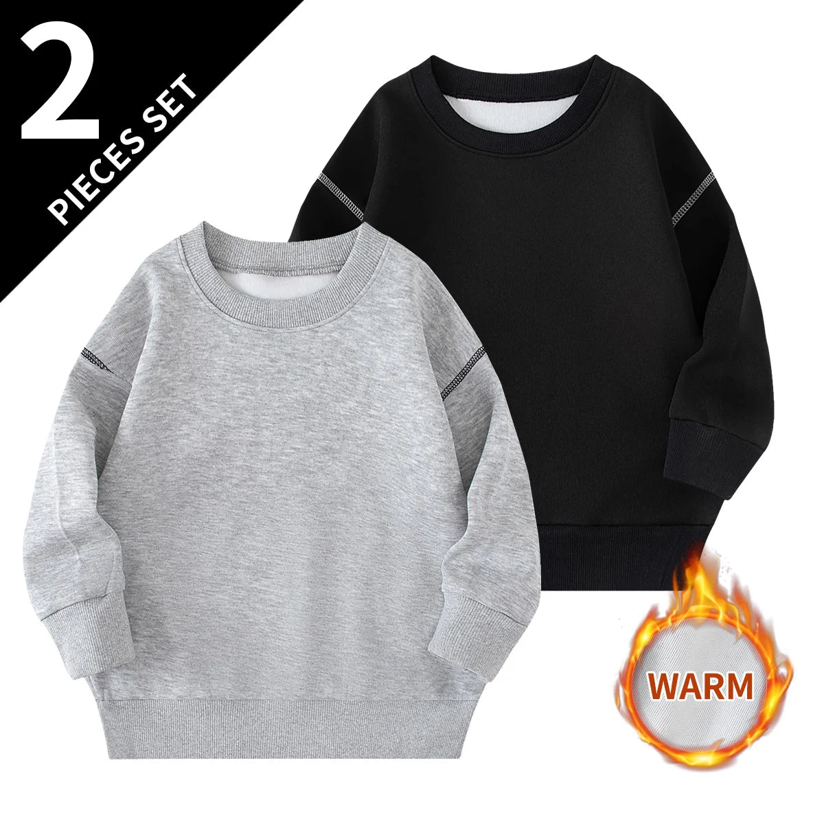 Kids' Plain Pullover Hoodie — view 7