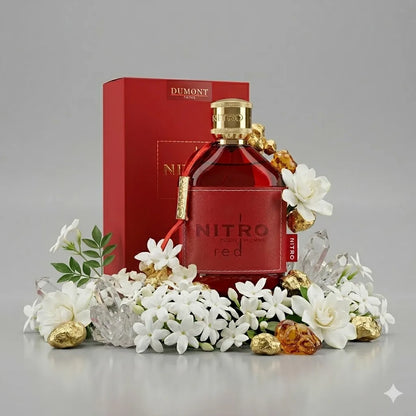 Dumont Nitro Red EDP 100ml Unisex Perfume Fresh Fruity Woody Long Lasting Luxury Scent 3.4oz Vaporisateur Spray Buy Now Best New