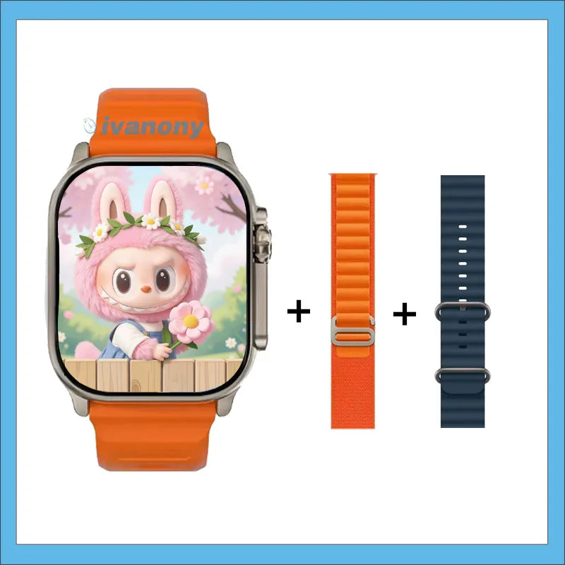 New Amoled H26 Ultra Plus Smart Watch 1GB Memory Support Whatsapp Reply Compass Offline Music Series 11 Smartwatch Men Women