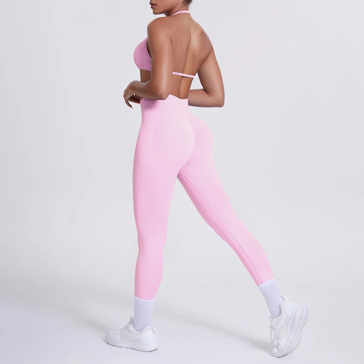 Women 2pcs Patchwork Sport Yoga Suit Training Sleeveless Sport Gym Tops Tummy Control Slimming Booty Leggings Yoga Suit Sports