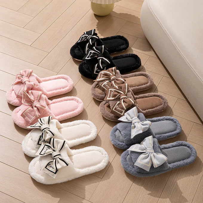 Bow-Detail Home Slippers — product image