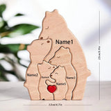 Personalized Wooden Bear Puzzle — view 10