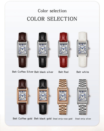 SANDA Top Fashion 1116 Women's Watch Elegant Design Rectangular Dial Waterproof Quartz Movement Business Women's Quartz Watch