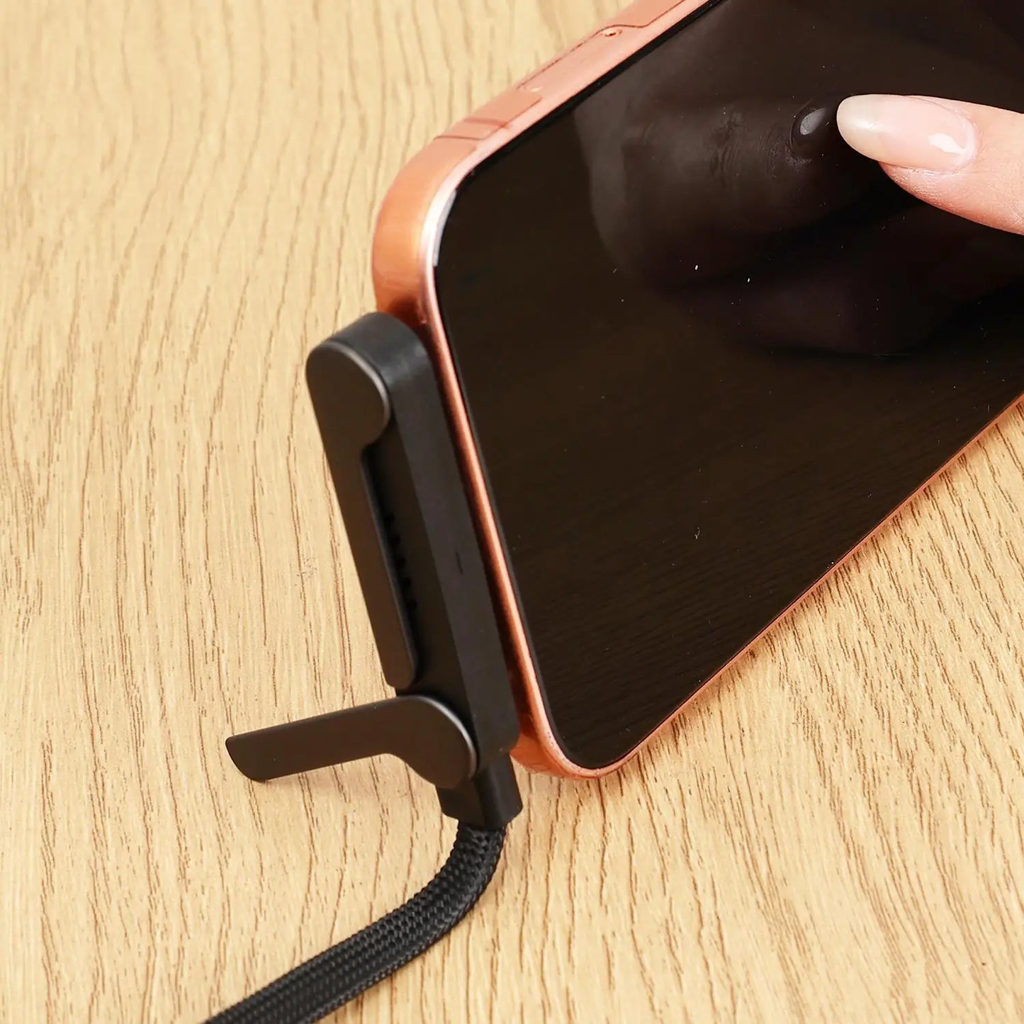 Foldable Charge Cable Usb C Charging Mobile Cable C Flat Charger for iPhone Kickcable Phone Kick Stand Ultra Fast Type C Wire 2M