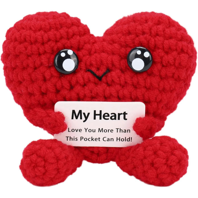 Crochet Heart Desk Ornament — product image