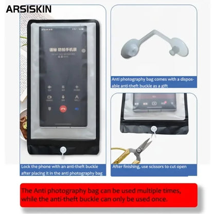 100sets Disposable Anti-camera Mobile Phone Bag No Photography Allowed Bag Anti-picture Bag Privacy Bag For Wedding Events