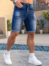 Men's Cuffed Denim Shorts — view 4