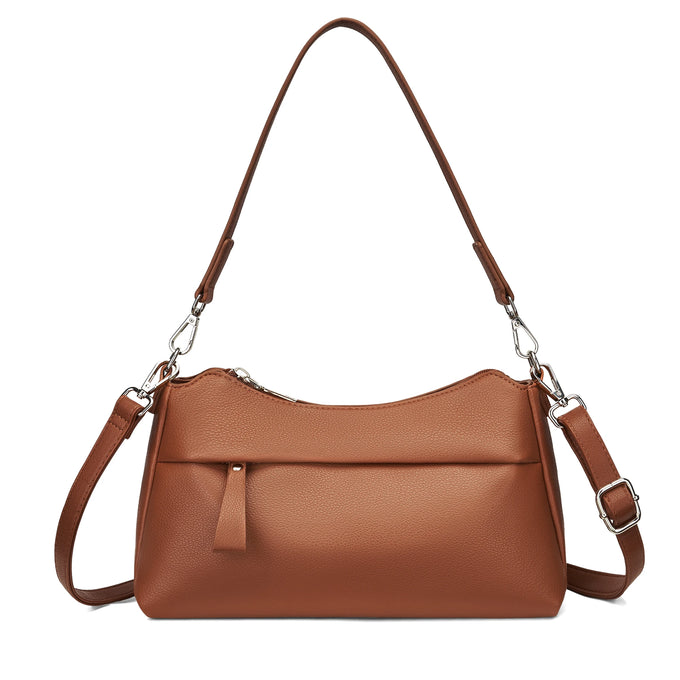 Soft Faux-Leather Crossbody Bag — view 1