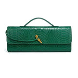 Croc-Embossed Top-Handle Crossbody Bag — view 9