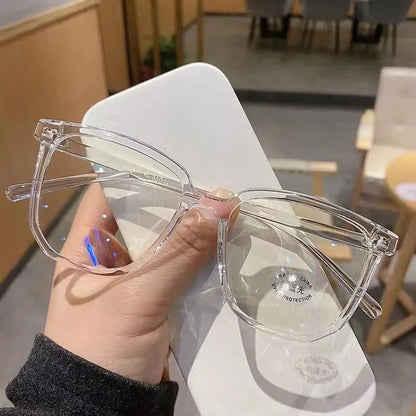 1/2/3 PCS Blue Light Blocking Glasses Fashion Square-framed Glasses Trend Campus Style Clear Black Frame Back To School Dress