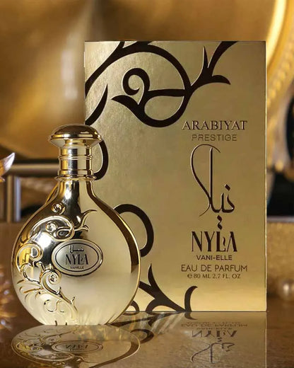 ARABIYAT PRESTIGE Nyla Vani-Elle Eau de Parfum, Unisex Fragrance with Vanilla and Jasmine, 2.7 fl. oz