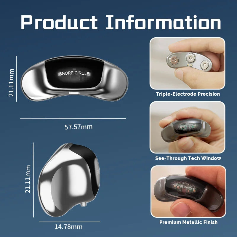 YA4600 Smart Anti Snoring Magnetic Patch Snore Stopper Electric Throat Muscle Stimulator Massager No Snoring Sleepping Aids