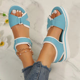 Open-Toe Platform Wedge Sandals — view 6