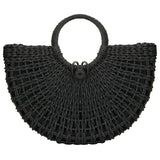 Woven Straw Top-Handle Tote — view 9