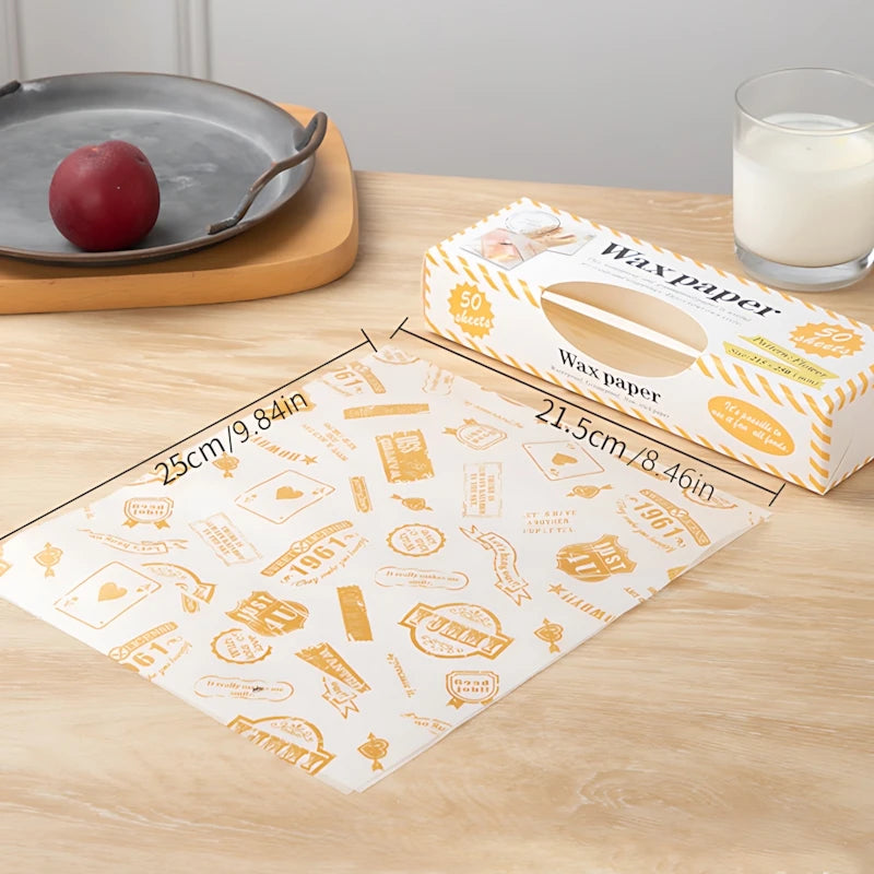 Food Grade Baking Parchment Papers, for Valentine's Treats. 22x7cm, Greaseproof & Microwavable, Safe
