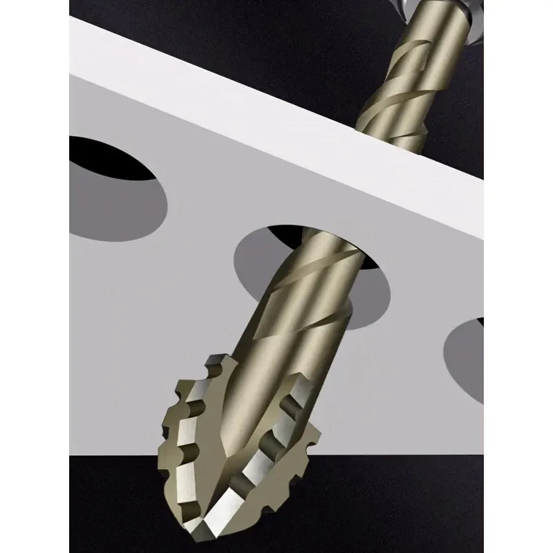 Upgraded four-edged sawtooth drill bit for tile drilling and concrete special electric drill ultra-high hardness drill bit