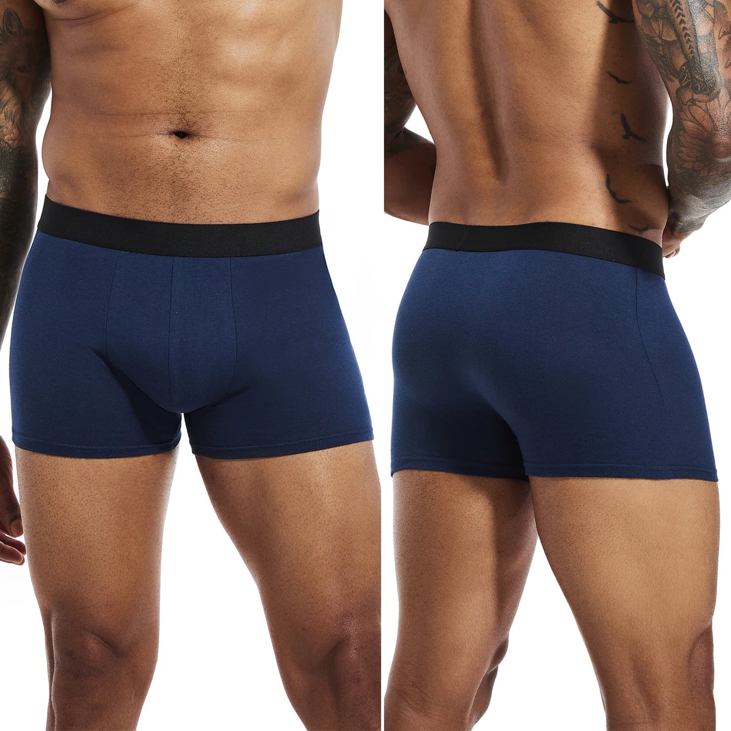 6pcs pack Black Boxer Shorts Men Underwear Soft Breathable Male Underpants for Men Homme Boxershorts Slips 2024 Panties