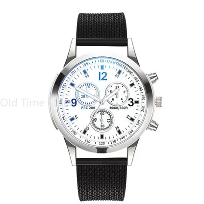 Luxury Quartz Watch for Men Stainless Steel Dial Casual Quartz Wristwatches Bracele Watch Relogio Masculino Часы Мужские
