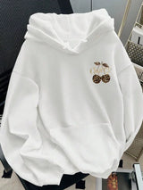 Leopard Cherry Graphic Hoodie