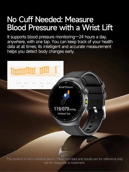 2026New High-end Health Smart Watch For Men Women Blood Lipids Uric Acid Blood Pressure Accurate Data ECG+PPG BT Call Smartwatch