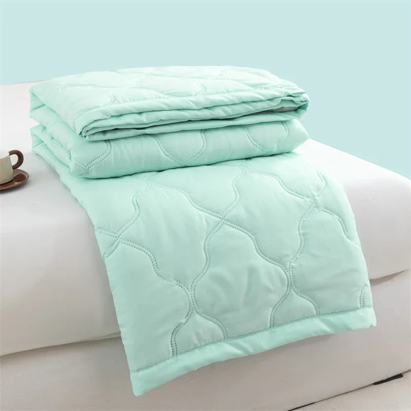 Washed cotton summer quilt skin-friendly grinding summer cool quilt printing student dormitory air conditioner quilt edredones colchas para niñas