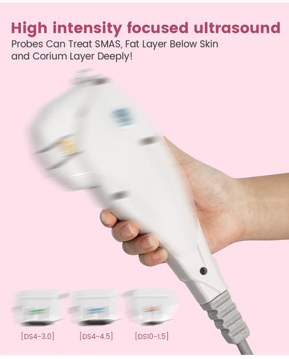 Portable 7D lifting and firming professional beauty instrument with ultrasonic focusing technology for efficient maintenance