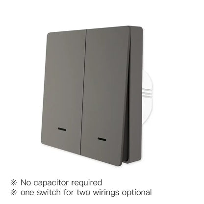 MOES Smart Light Switch Tuya ZigBee No Neutral Wire No Capacitor Needed Smart Life 2/3 Way Works with Alexa Google APP Remote