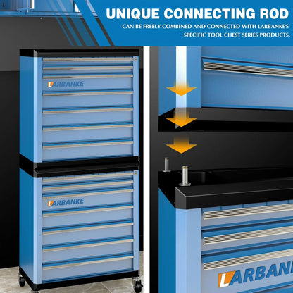 7-Drawer Rolling Tool Chest with Lock&Keys and Swivel Casters,Tool Chest with Multi-Sizes Drawers and, Customized
