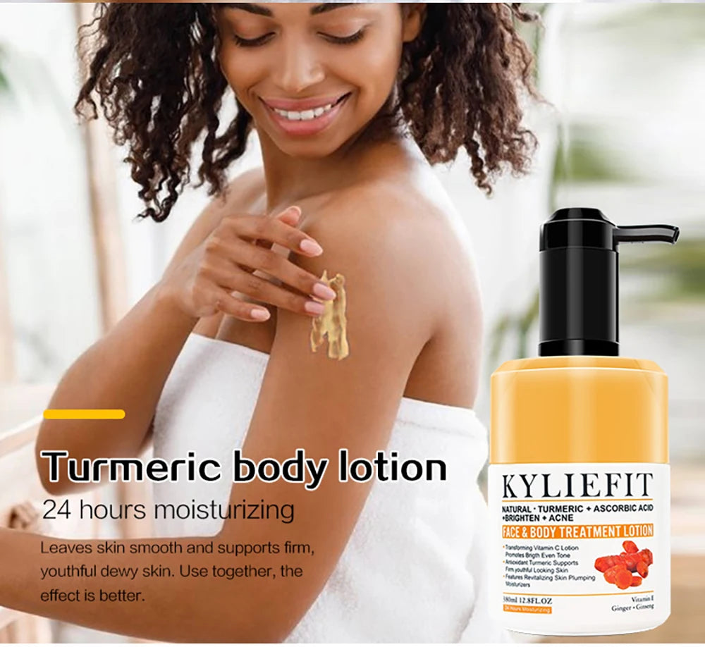 Organic Turmeric Skin Care Kit, Brighten, Clean, Remove Darkness, Spots, Acne, Lighten, Hydration, Exfoliate, Even Skin Tone