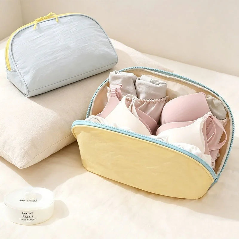 Underwear Storage Bag, Travel Portable Panty And Sock Storage Bag, Three-in-one Travel Set  Waterproof Storage Bag For Underwear