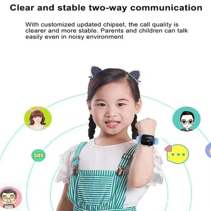 Lenovo 2026 New 5G Kids GPS Smart Watch SOS Location Call Sim Card HD Camera Waterproof Child Watch Present for iPhone Android