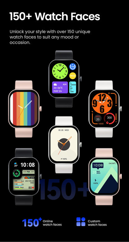 HAYLOU Watch S6 Smartwatch 2.01" HD Display Smart Watch Bluetooth Voice Callings IP68 Waterproof Fitness Tracking Smartwatch