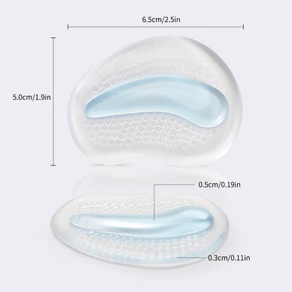 Thickened Half A yard Pad High Heels Insole Forefoot Pad Silicone Forefoot Pad Ladies Sandal Anti-skid Pad Anti-pain