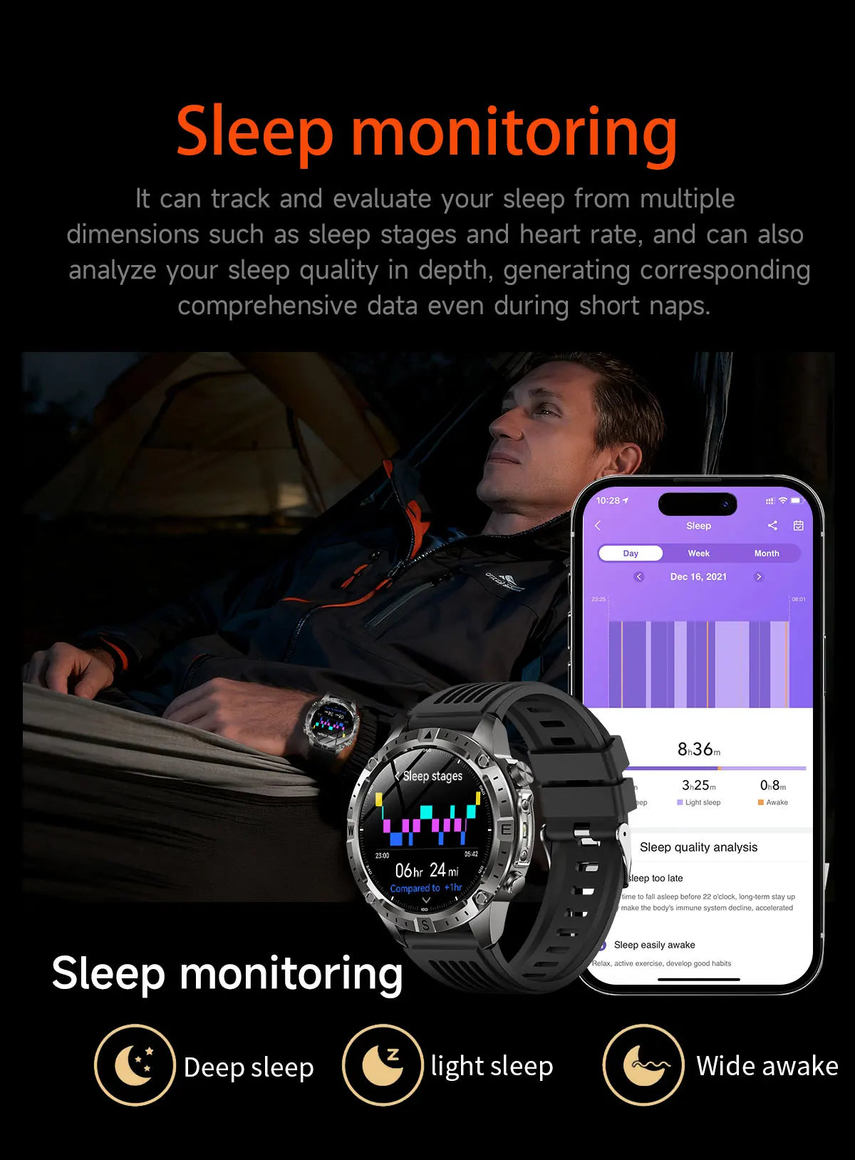 New Outdoor GPS Offline Map Smart Watch Men 3ATM Waterproof 170+ Sports LED Compass Altimeter AMOLED Bluetooth Call Smartwatch