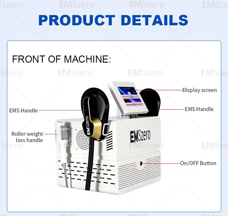NEW UPGRADE EMSzerol+RF(62 ROLLER MASSAGE)therapy Body Weight Loss Slimming Beauty Equipment