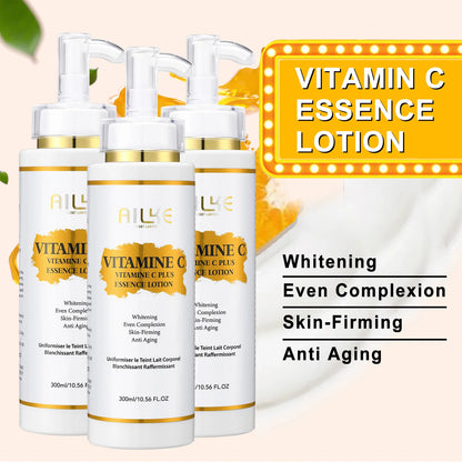 AILKE Lightening Body Cream, With Vitamin C, Hyaluronic Acid, Shea Butter, Reduce Black Spots, Even Skin Tone, Hydration Lotion