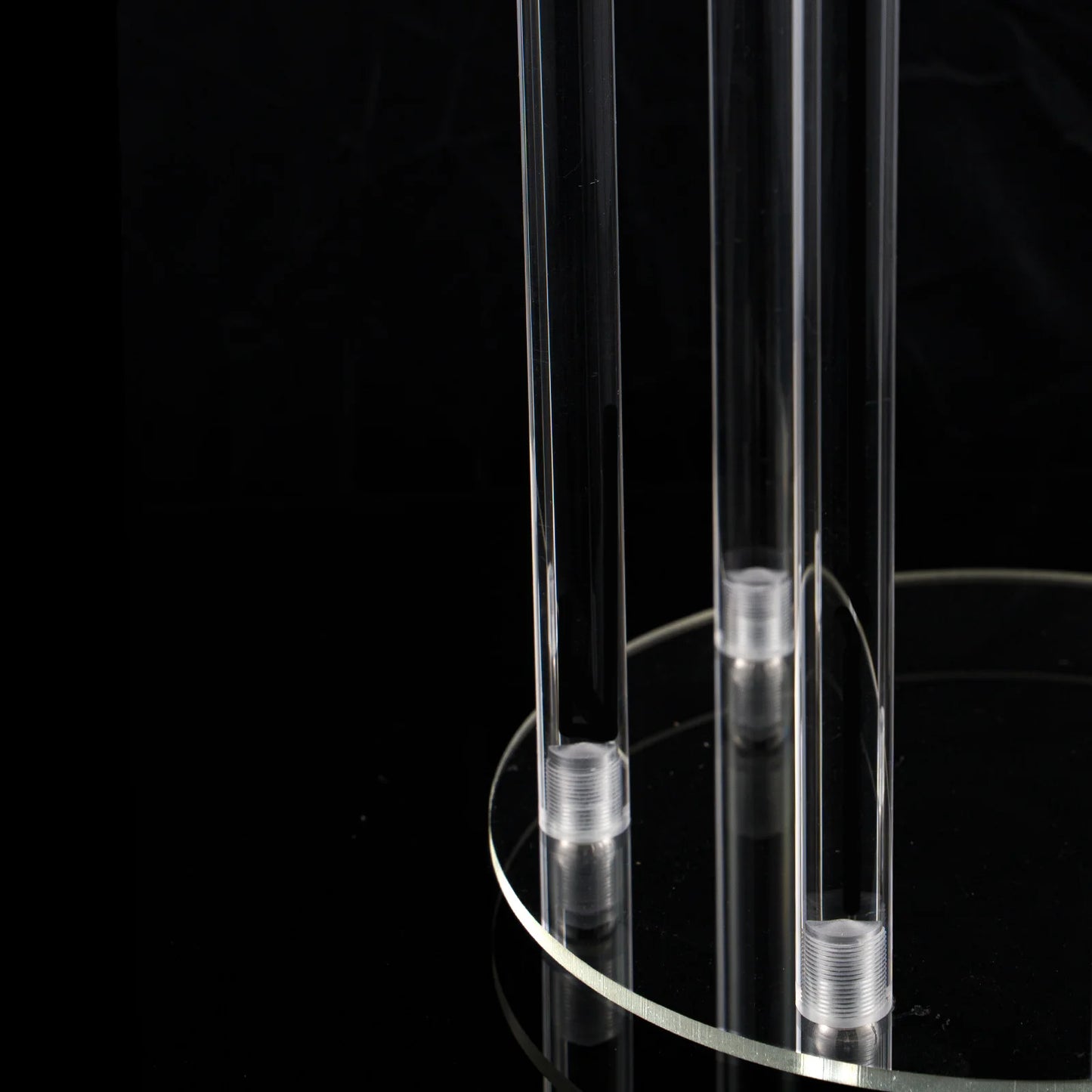10Pcs Clear 6 Arm Candelabra Taper Candle Holder For Wedding Party Dining Table Banquet Event Decor