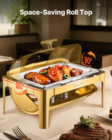 Roll-Top Chafing Dish Buffet Server — view 5