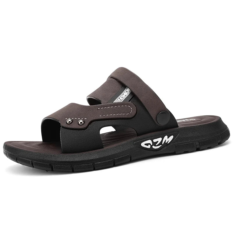 High Quality Men Sandals Summer Slip on Casual Slippers Lightweight Beach Sandals Comfortable Casual Shoes Retro Roman Sandals