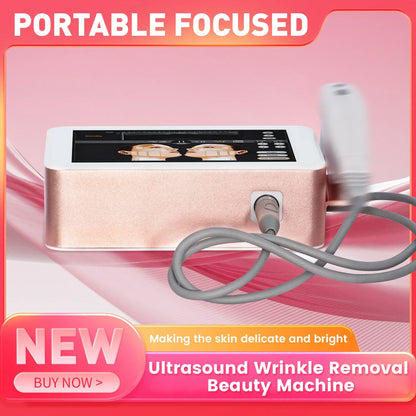 Portable 7D lifting and firming professional beauty instrument with ultrasonic focusing technology for efficient maintenance