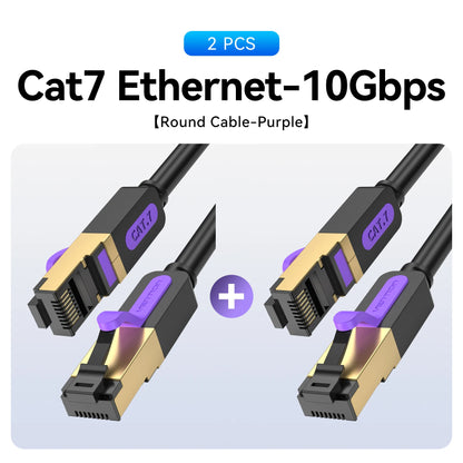 Vention Ethernet Cable RJ 45 Cat7 Lan Cable STP RJ45 Network Cable for Cat6 Compatible Patch Cord for Router Cat7 Ethernet Cable
