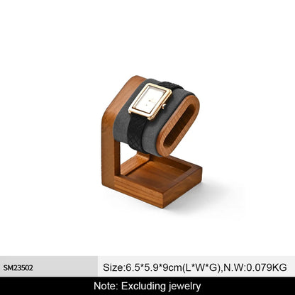 MISHITU T-shaped Watch Stand Wooden Jewelry Watch Display Stand Watch Storage Holder Bracelet Jewelry Display Watch Storage Rack