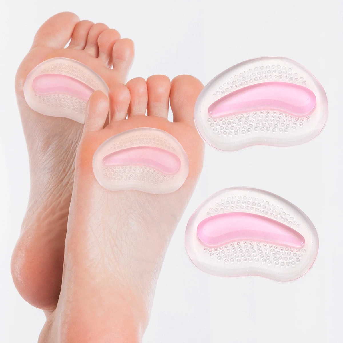 Thickened Half A yard Pad High Heels Insole Forefoot Pad Silicone Forefoot Pad Ladies Sandal Anti-skid Pad Anti-pain