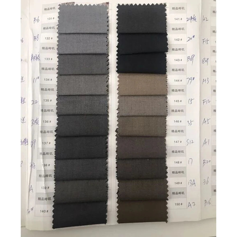 Elegant Black Men's Suits 2 Piece Jacket Pants Outfits Formal Single Breasted Stand Lapel Skinny Clothing Costume Homme