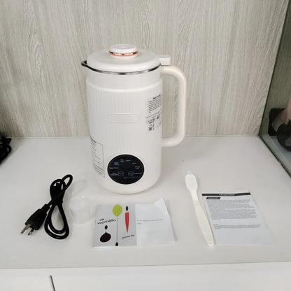 8-in-1 Multifunctional Automatic Nut Milk Machine&Coffee Maker, 40oz Auto Self-Cleaning Delay Start, Keep Warm Boil