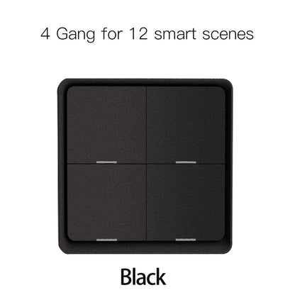 Moes ZigBee Wireless Scene Switch 12 control modes Handheld Push Button Setup Home Automation Scenario Tuya Smart Devices