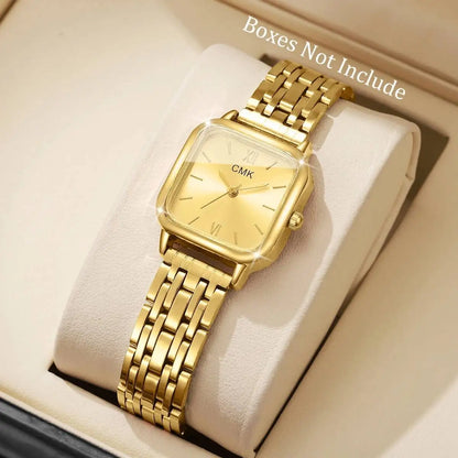 Fashion Women Watches Casual Square Dial Quartz Wristwatches Reloj Mujer Girls Clock Gift（Without Box）