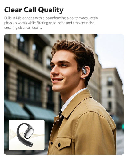 QCY Crossky R70 BH24CT02A Open-Ear Wireless Headphones Hi-Res with LDAC Bluetooth 6.0 Earphones Bass Boost Spatial Sound Earbuds