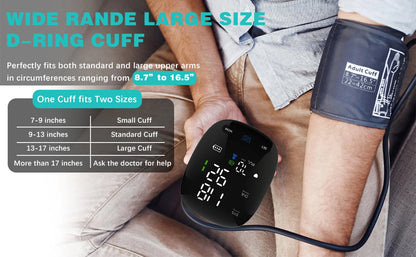 Kingclinic New Household Arm Type Digital Electronic Portable LED Smart Blood Pressure Meter BP Monitor
